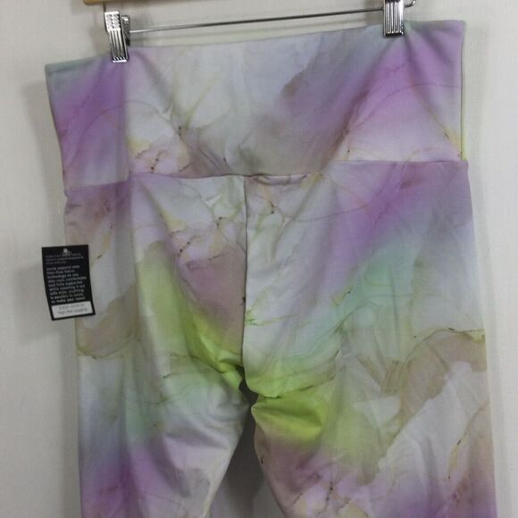 Onzie Womens White Journey Printed High-Rise Wide Waist Legging Pants Sz 1X NWT - Picture 5 of 10